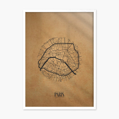 Affiche &quot;Carte Paris&quot; - Ponkink