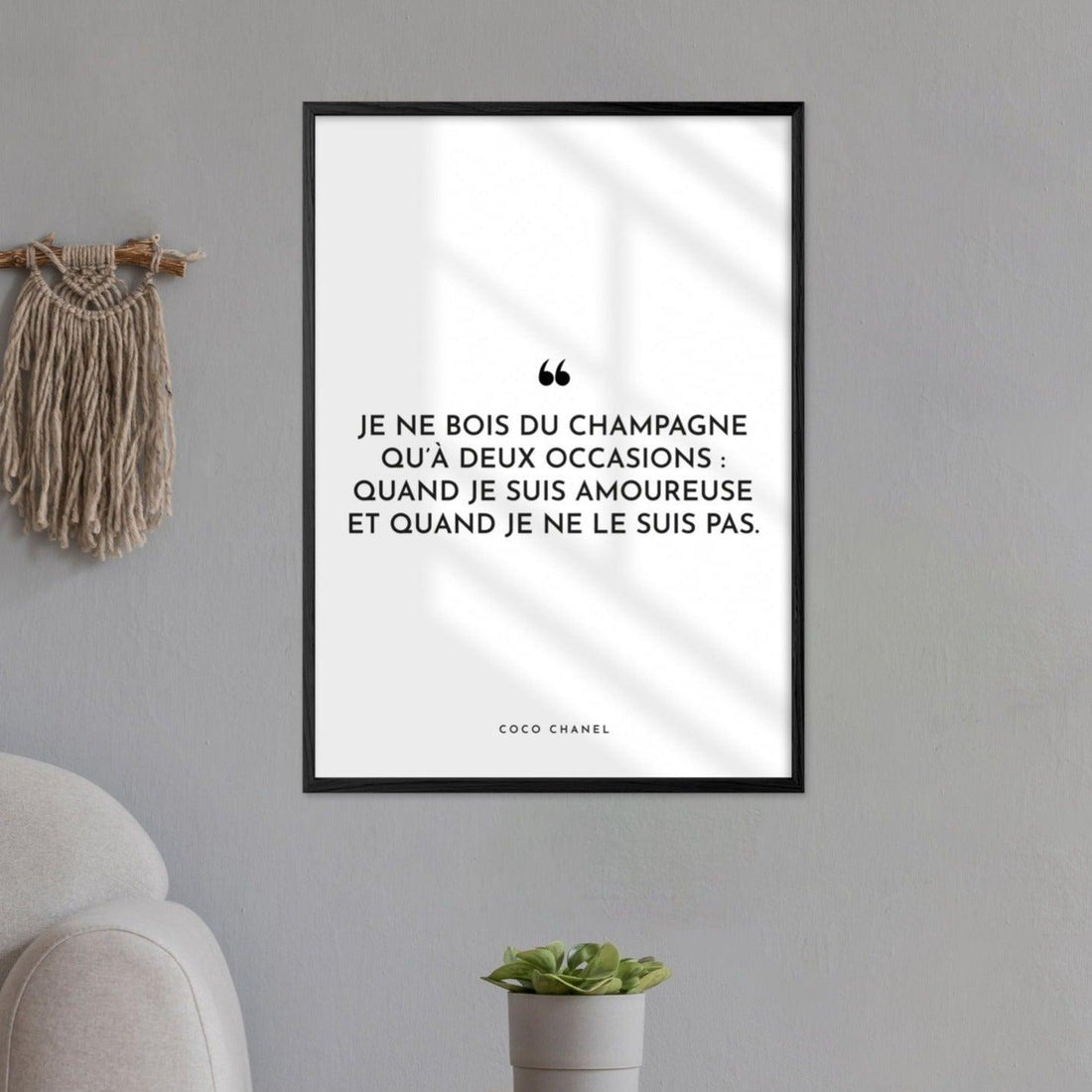 Affiche citation Coco Chanel - cestfrancais.fr