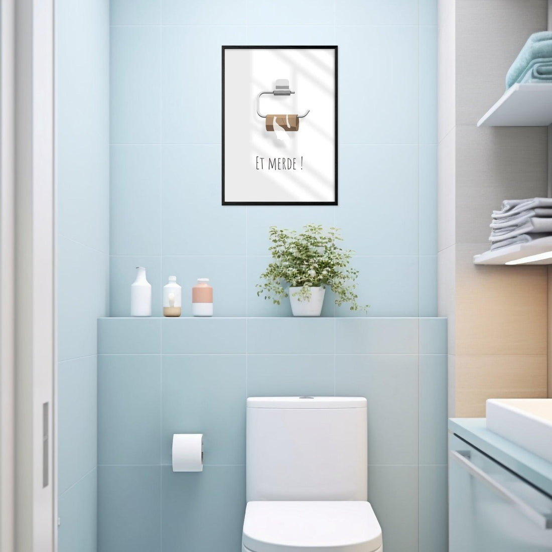 Affiche WC humour "Et Merde !" - cestfrancais.fr