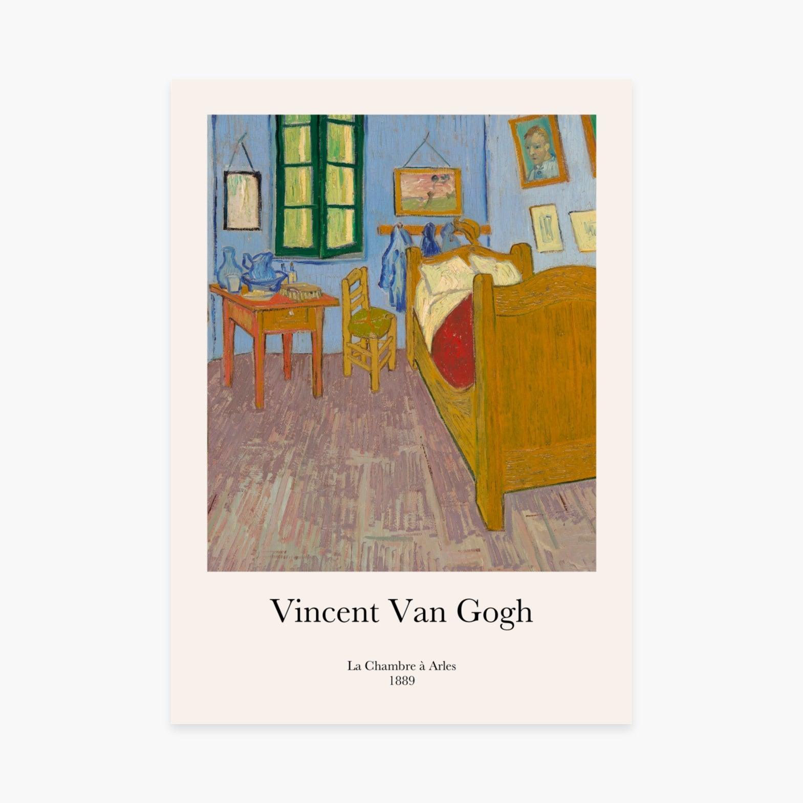 Affiche "La chambre à Arles Van Gogh" - cestfrancais.fr