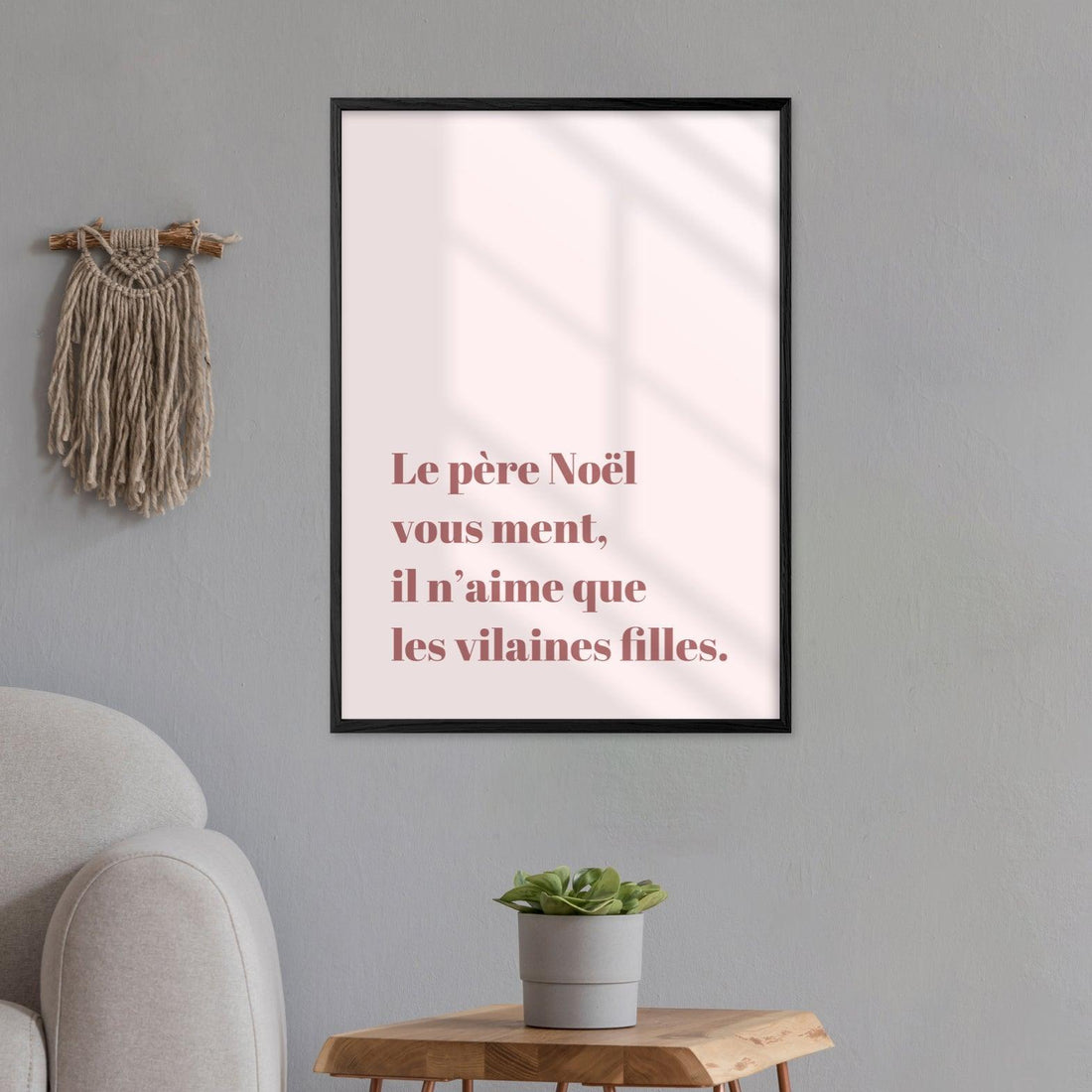 Affiche "Le père noël vous ment" - cestfrancais.fr