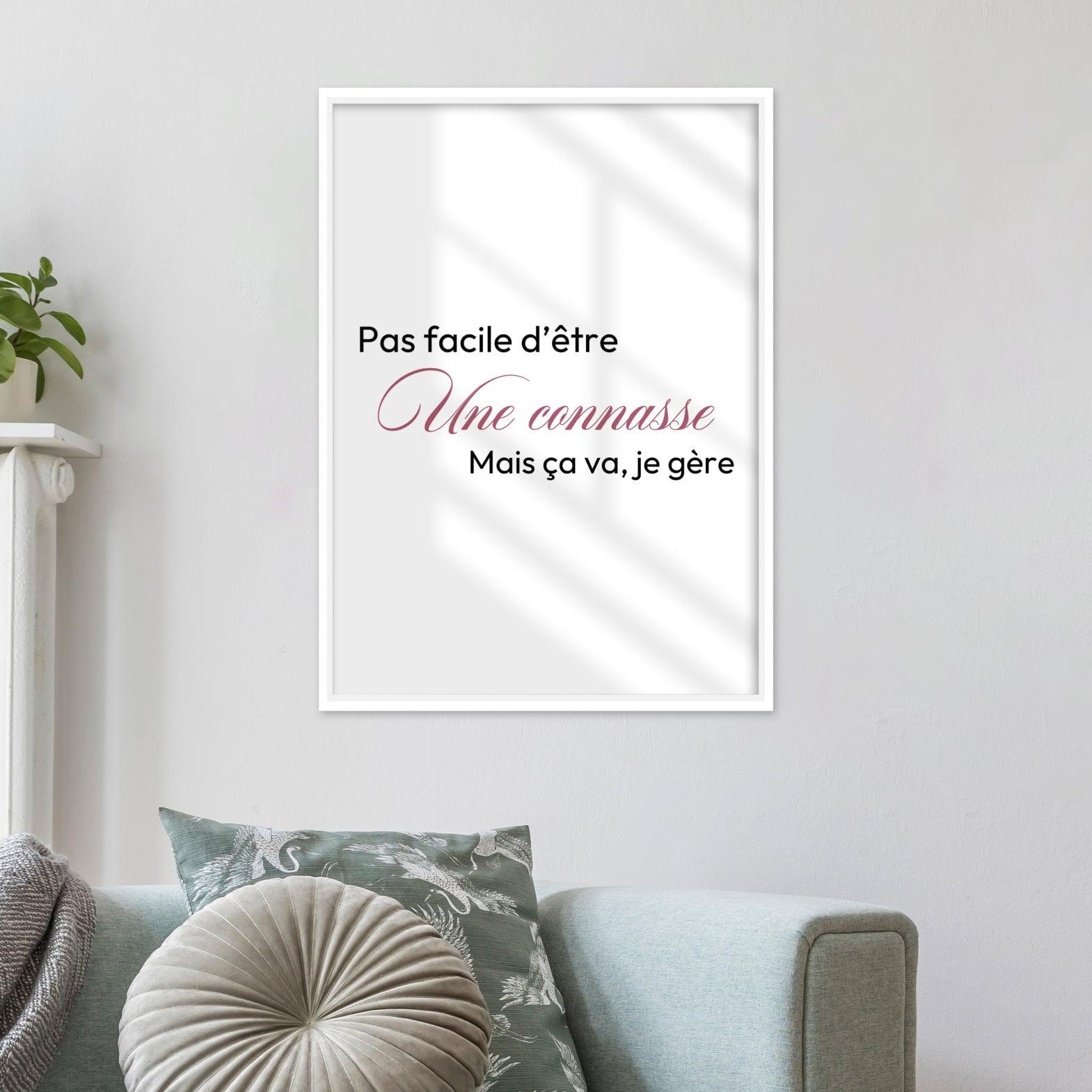 Affiche "Pas facile" - cestfrancais.fr