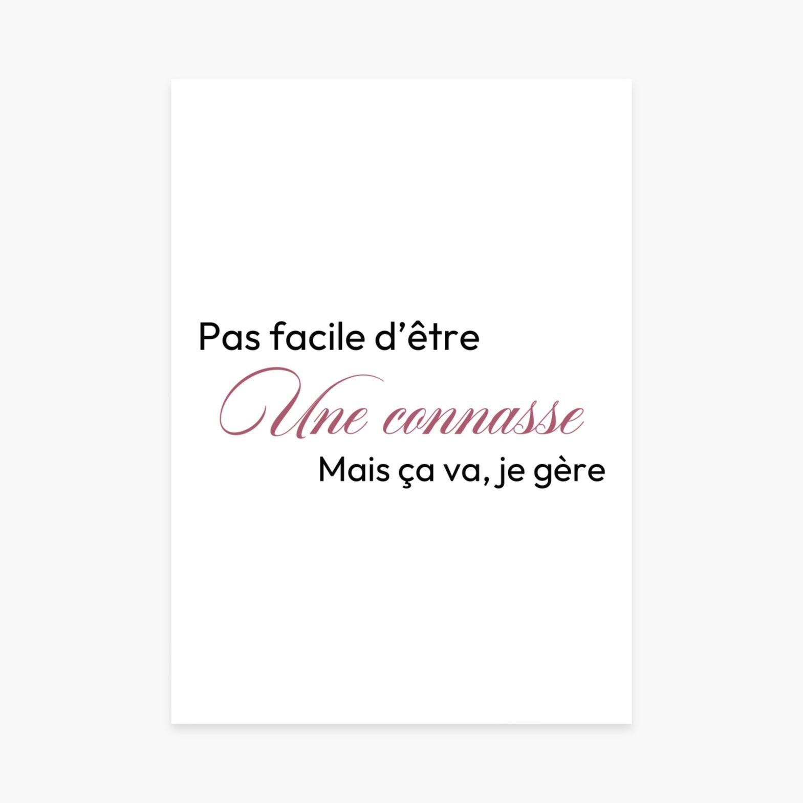 Affiche "Pas facile" - cestfrancais.fr