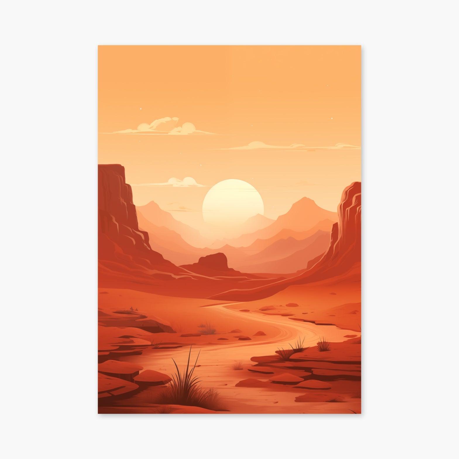 Affiche Sunset Canyon - cestfrancais.fr