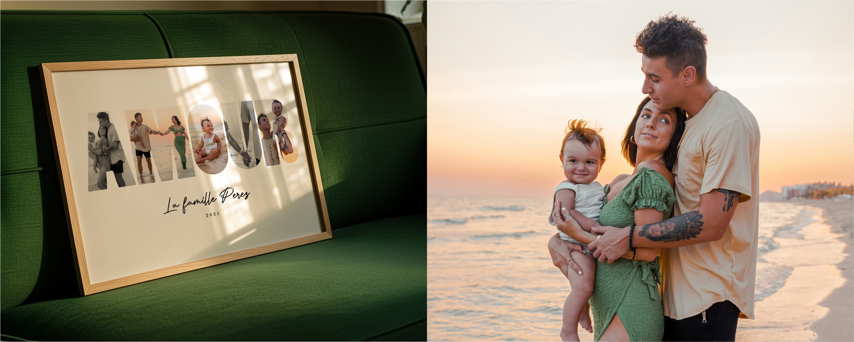 Cadre photo personnalisé - Made in France