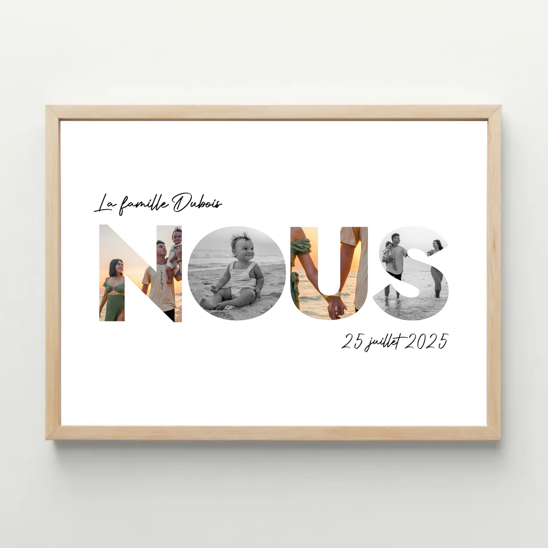 Affiche personnalisée photos - Nous - Paysage