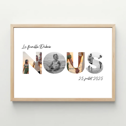 Affiche personnalisée photos - Nous - Paysage