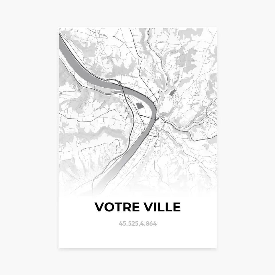 Affiche Carte personnalisable - cestfrancais.fr