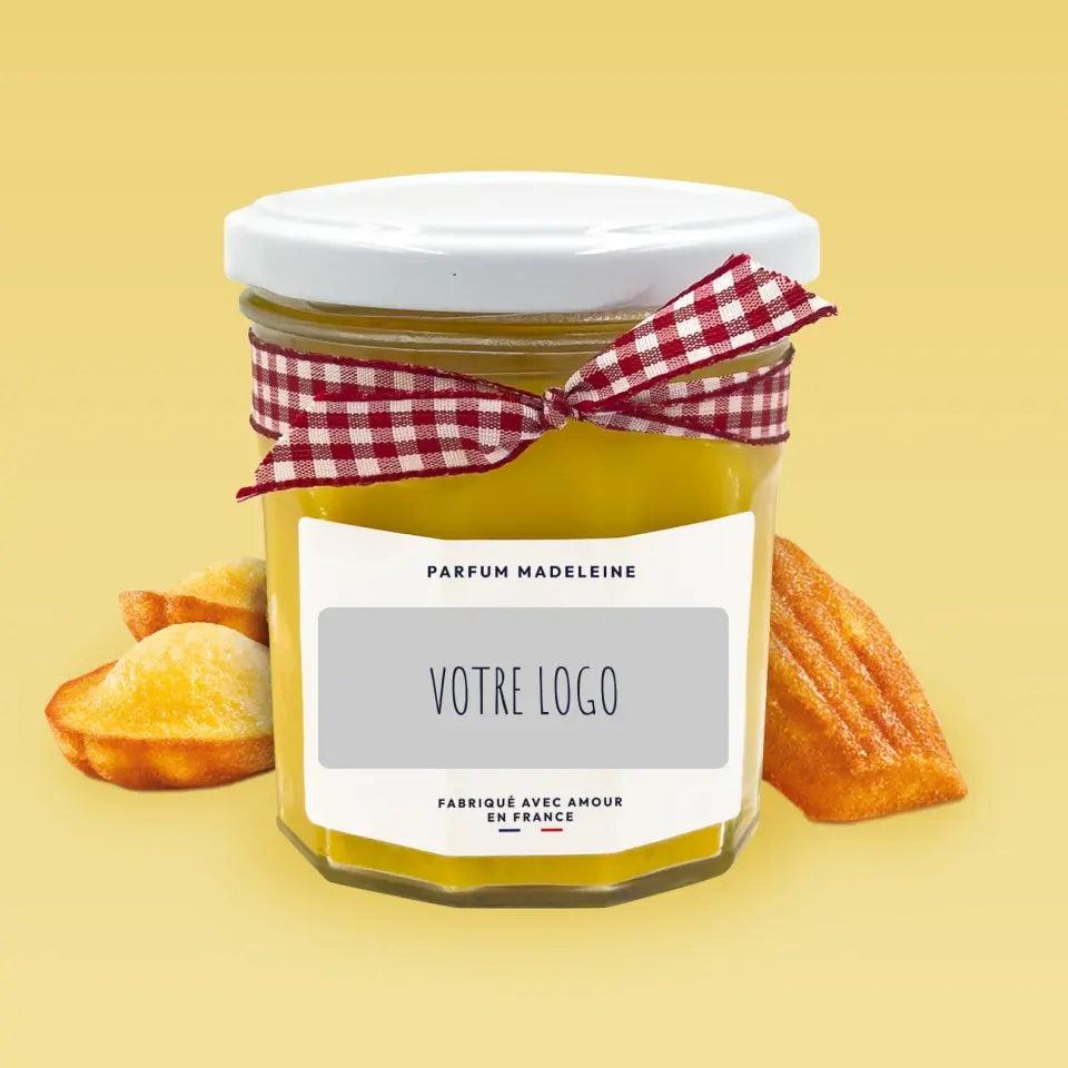 Bougie pot de confiture - Votre logo - cestfrancais.fr