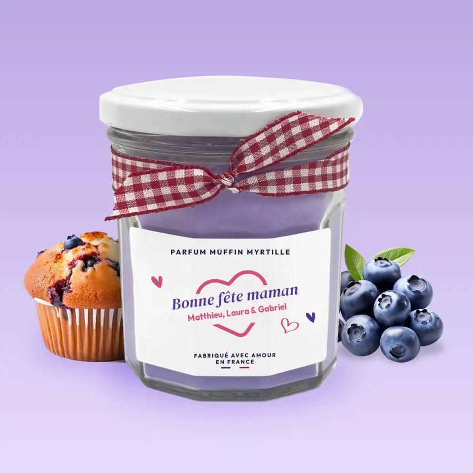 Bougie pot de confiture - Bonne fête maman - cestfrancais.fr