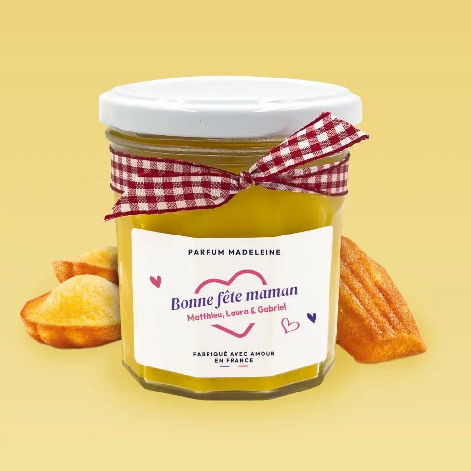 Bougie pot de confiture - Bonne fête maman - cestfrancais.fr