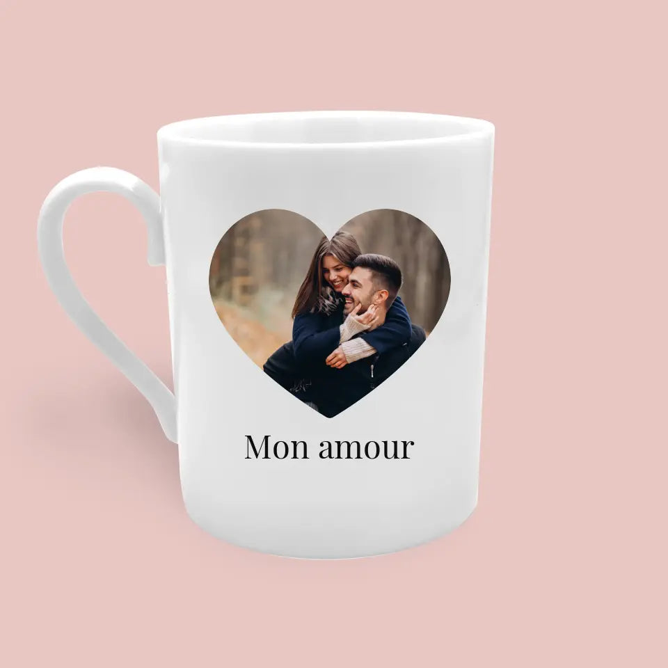 Mug photo cœur