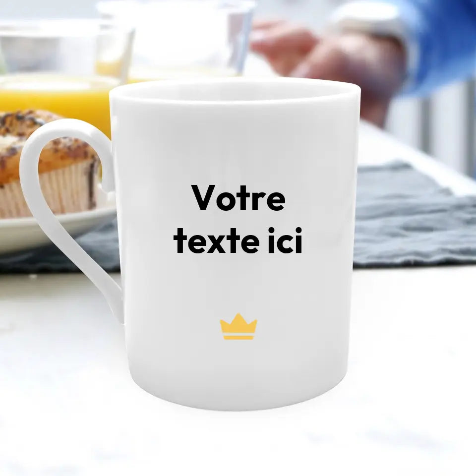 Mug personnalisé - votre texte + clipart