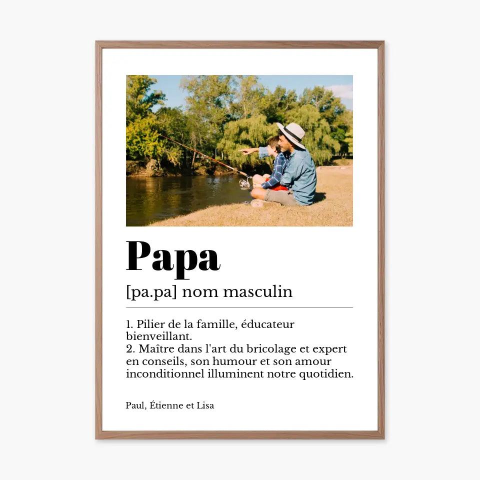 Affiche personnalisée définition papa - cestfrancais.fr