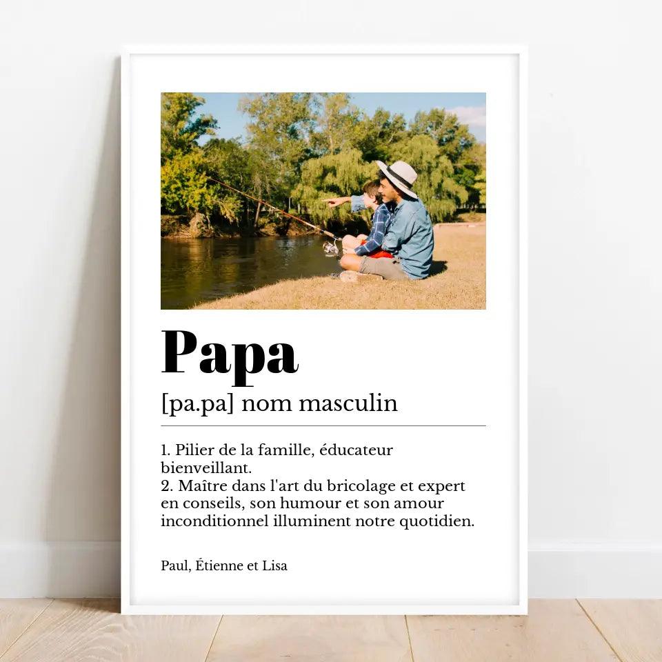 Affiche personnalisée définition papa - cestfrancais.fr