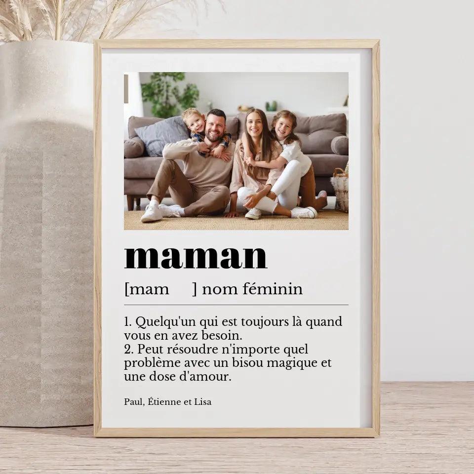 Affiche personnalisée définition maman - cestfrancais.fr