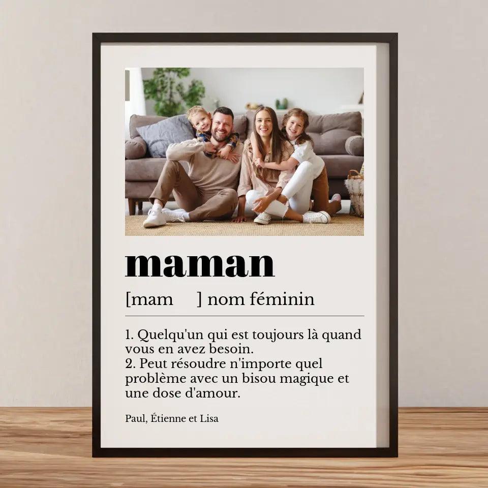 Affiche personnalisée définition maman - cestfrancais.fr