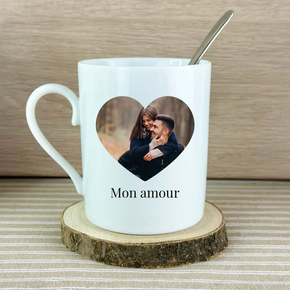 Mug photo cœur