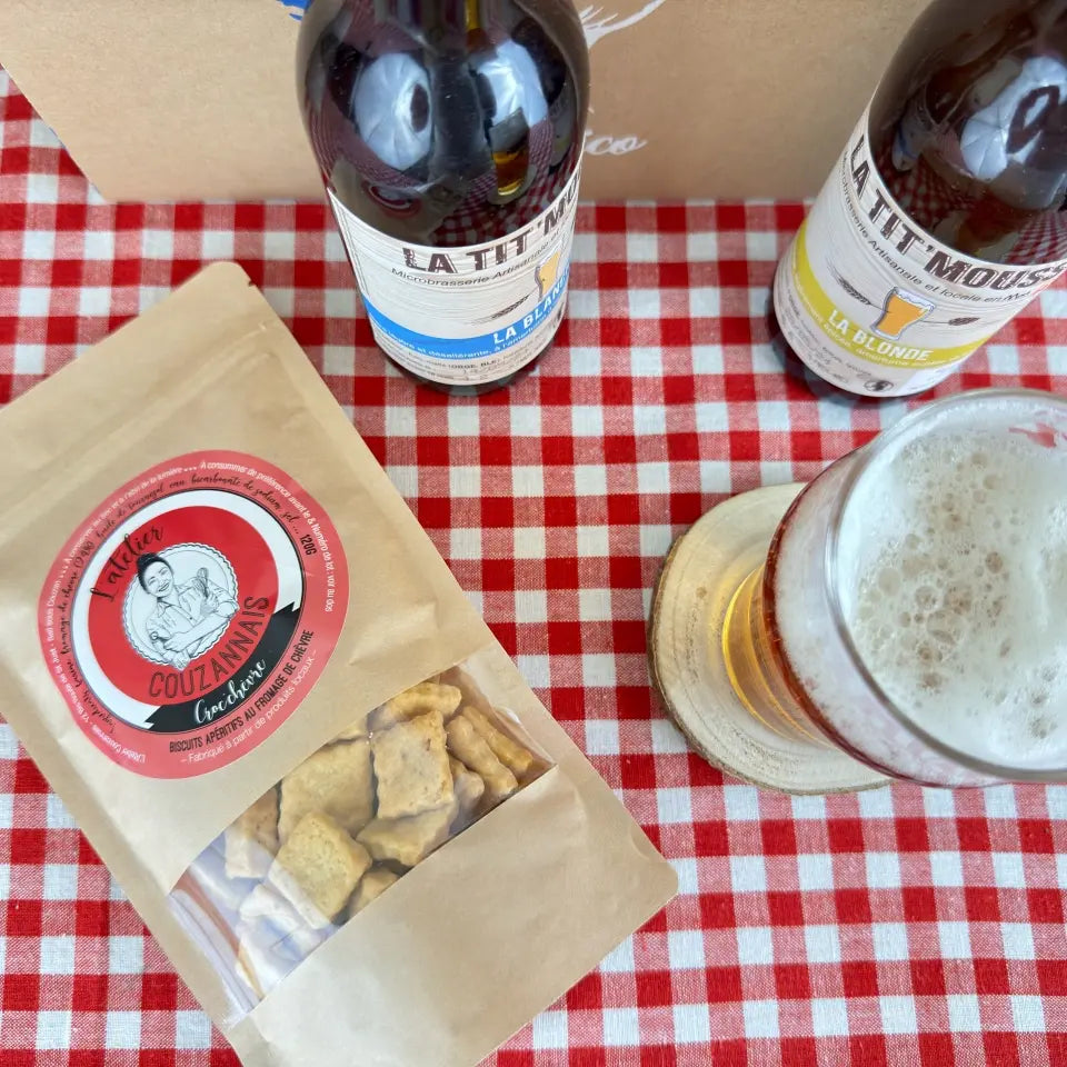 Coffret cadeau Apéro Bière - Verre à bière personnalisé