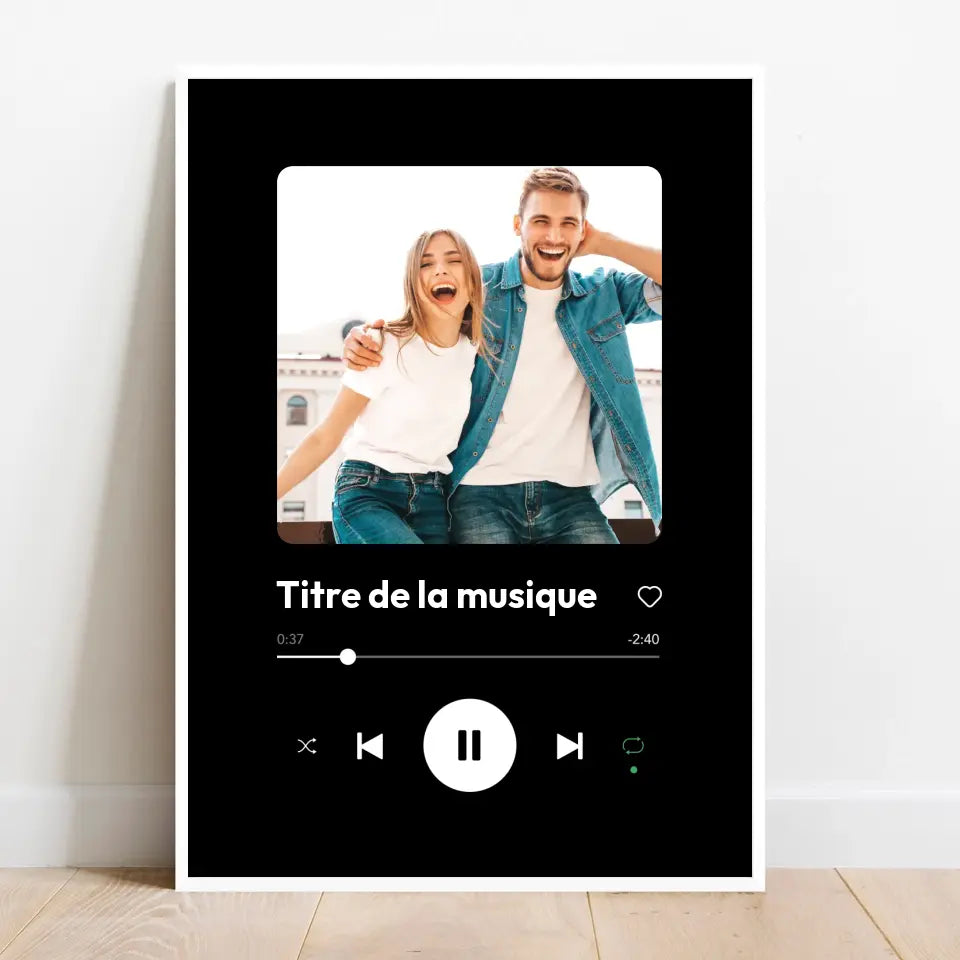 Affiche personnalisée - Player musique Spotify