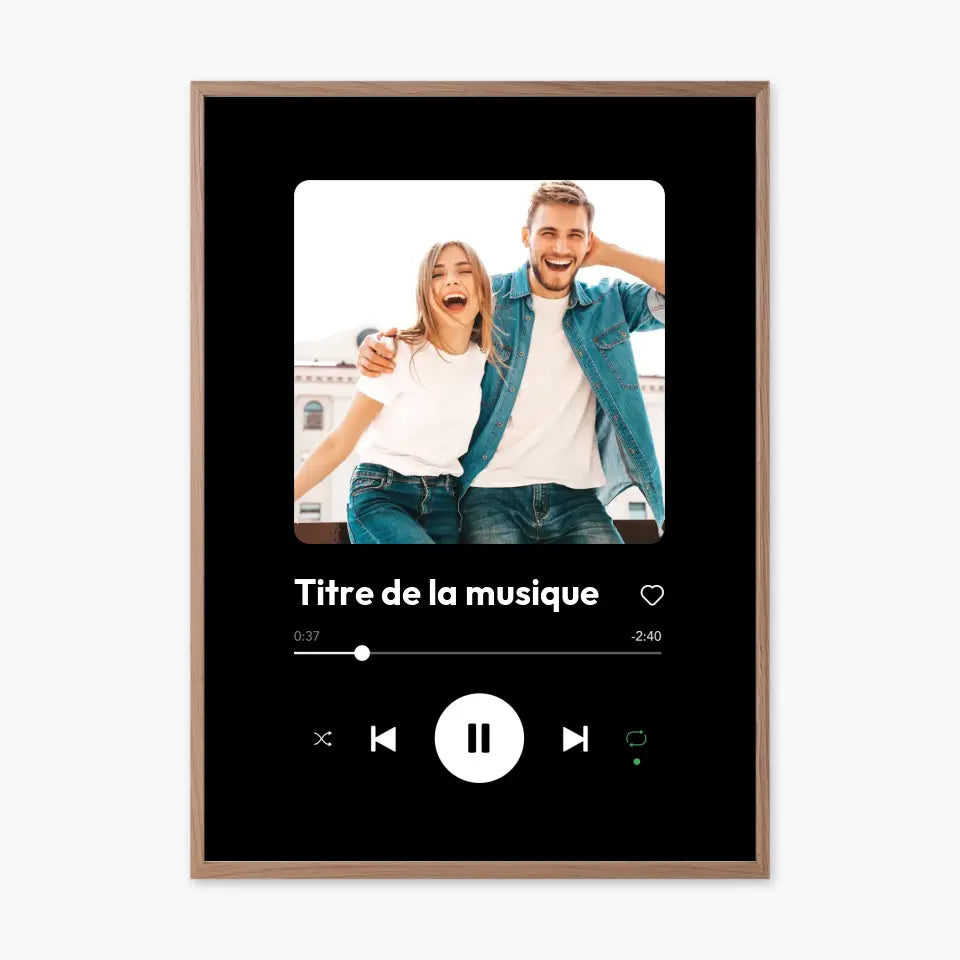 Affiche personnalisée - Player musique Spotify