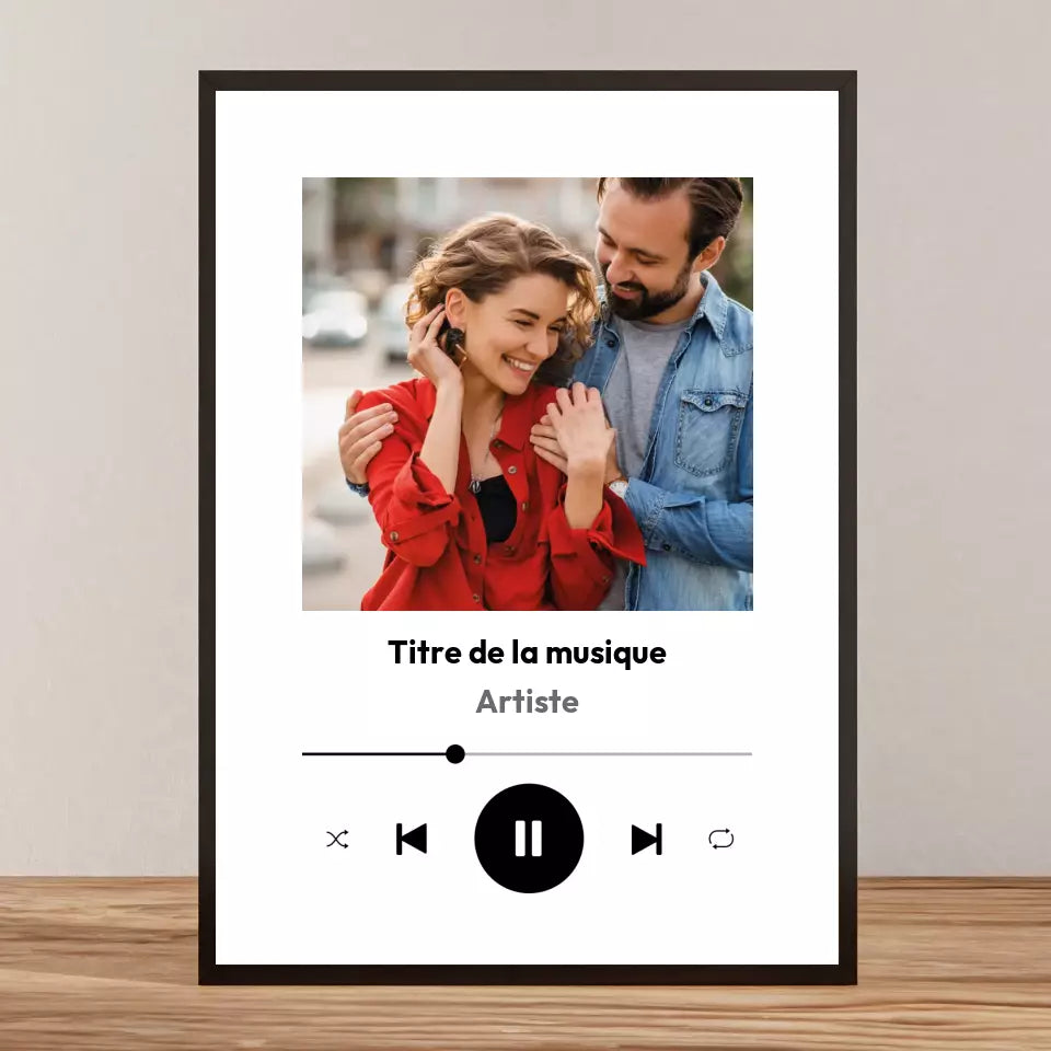 Affiche personnalisée - Player musique