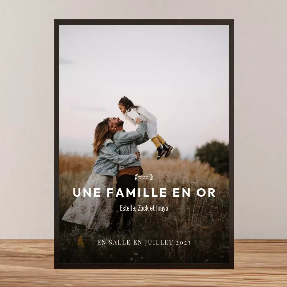 Affiche de film personnalisée - Famille