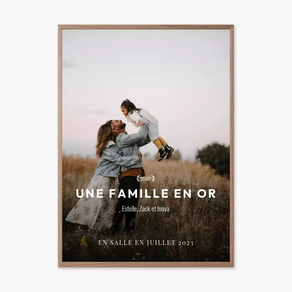 Affiche de film personnalisée - Famille - Poster photo