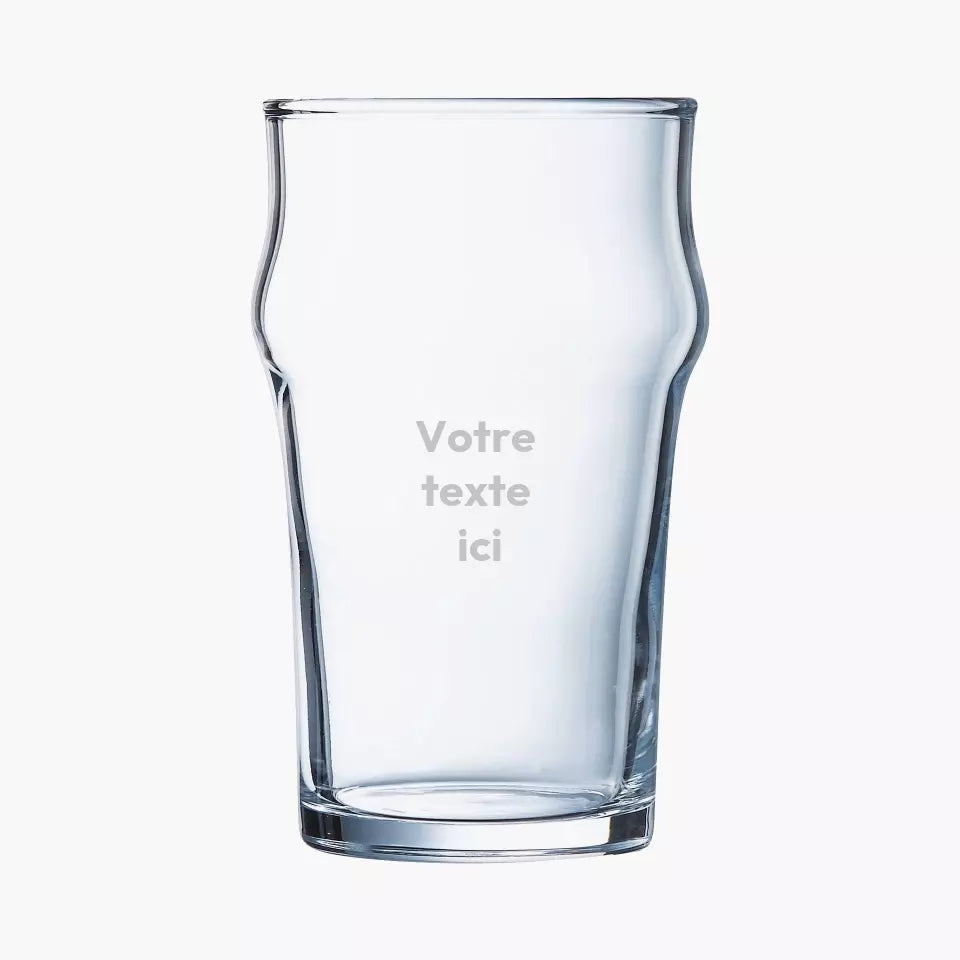 Verre à bière personnalisé - Texte personnalisé