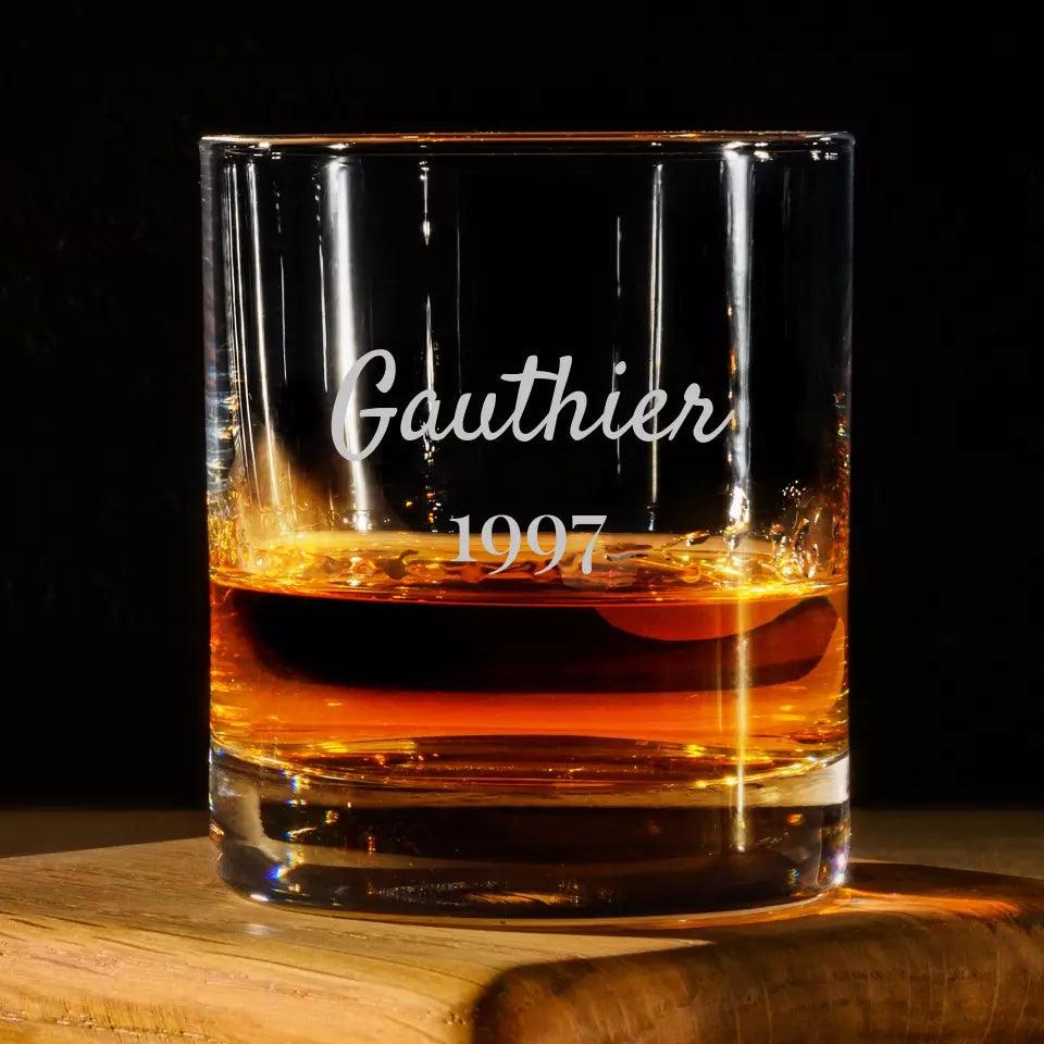 Verre à Whisky &amp; spiritueux personnalisé - Gravé