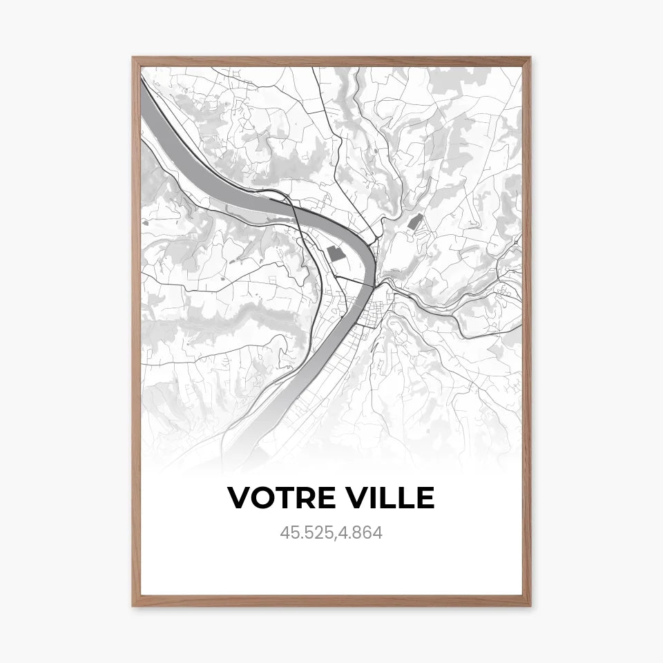 Affiche Carte personnalisable