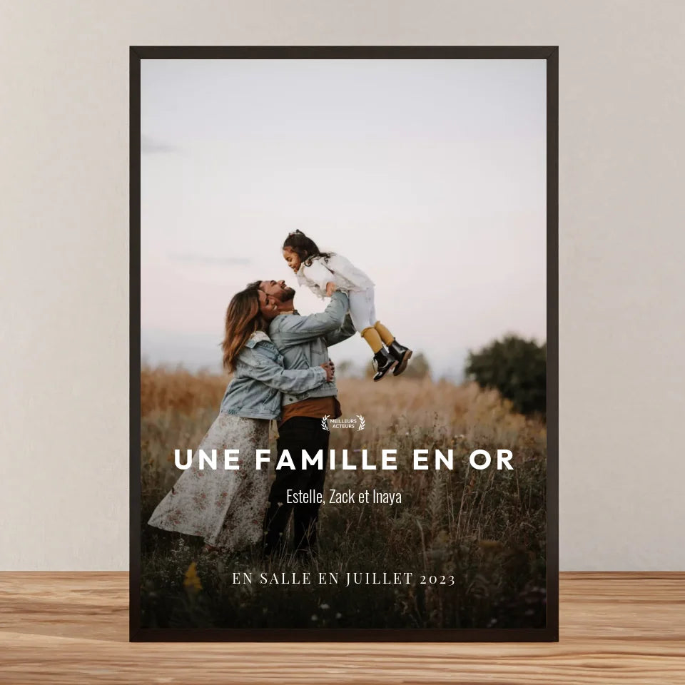 Affiche de film personnalisée - Famille - Poster photo