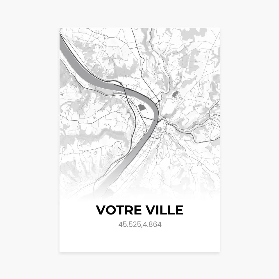 Affiche Carte personnalisable - cestfrancais.fr