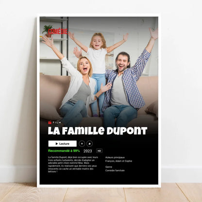 Affiche personnalisée Netflix Famille