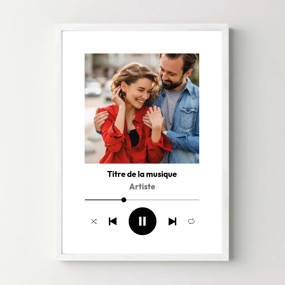 Affiche personnalisée - Poster Player musique Spotify - cestfrancais.fr