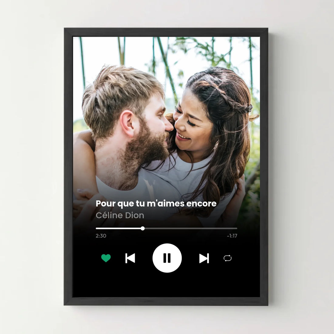 Affiche personnalisée - Player musique Spotify - cestfrancais.fr