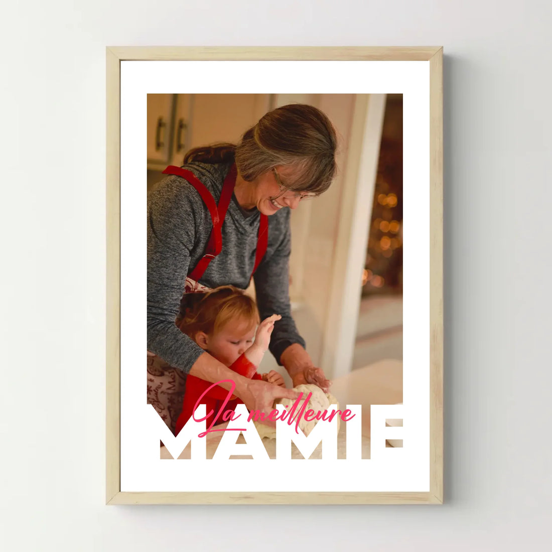 Affiche personnalisée photo - La Meilleure Mamie - cestfrancais.fr