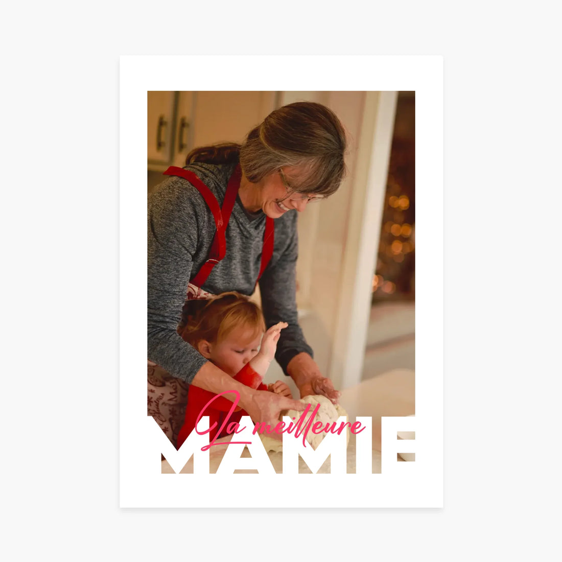 Affiche personnalisée photo - La Meilleure Mamie - cestfrancais.fr