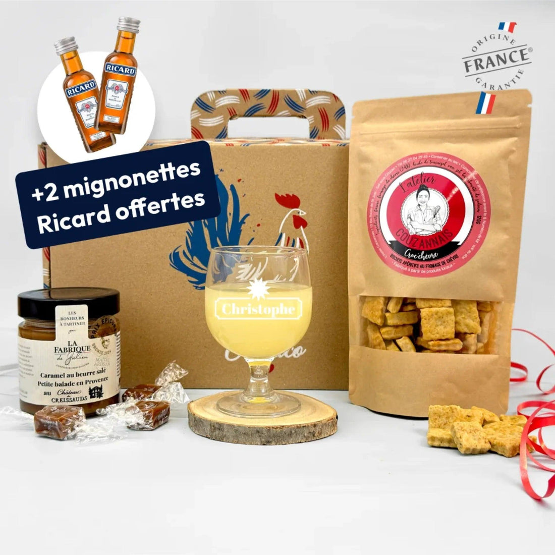 Coffret cadeau Ricard gourmand personnalisé - cestfrancais.fr