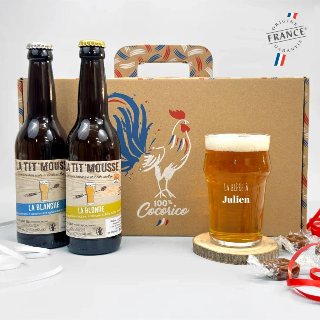 Coffret cadeau Bière découverte personnalisé - cestfrancais.fr