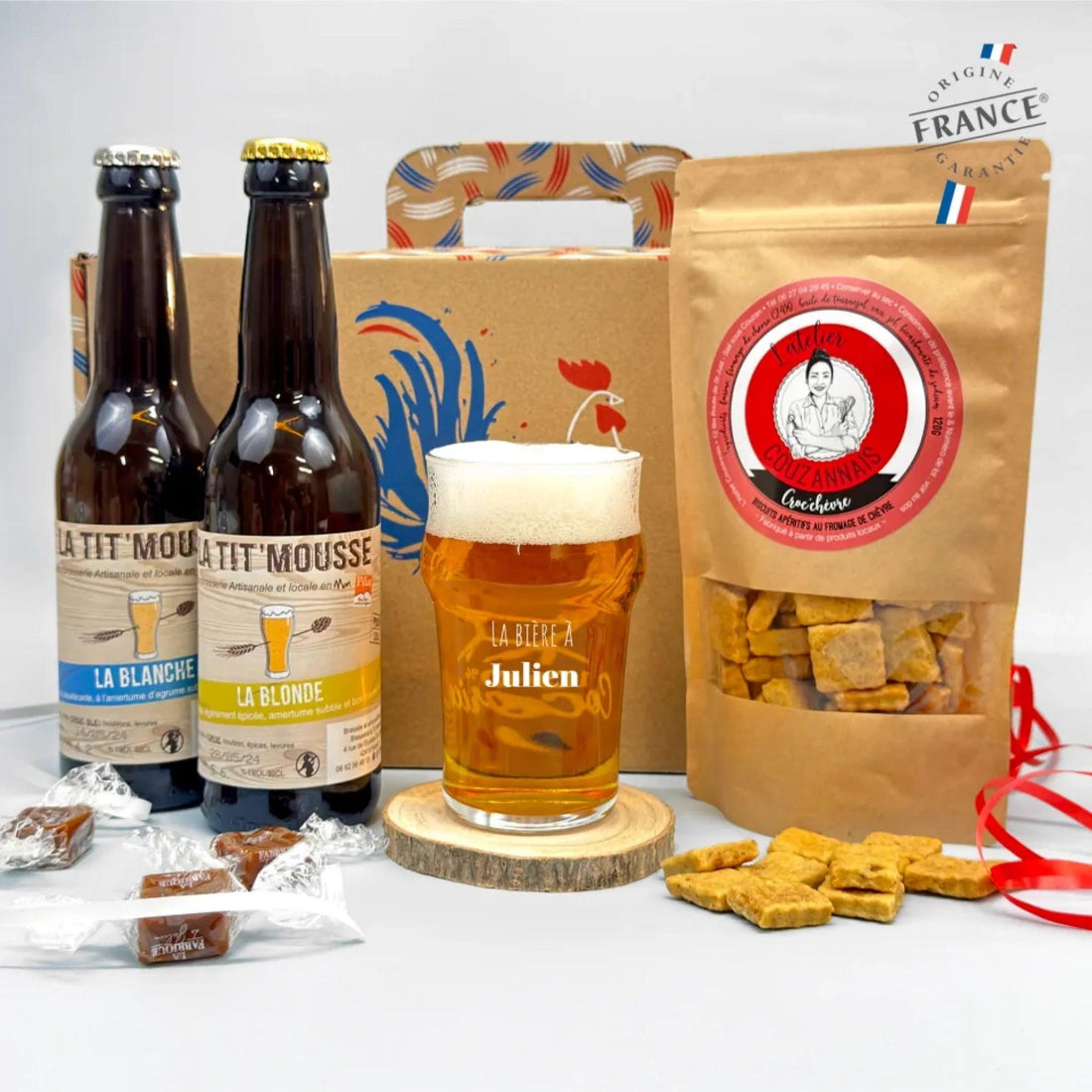 Coffret cadeau Apéro Bière personnalisé - cestfrancais.fr