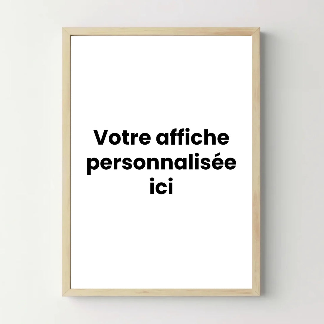 Affiche personnalisée portrait - Votre création personnalisée - cestfrancais.fr