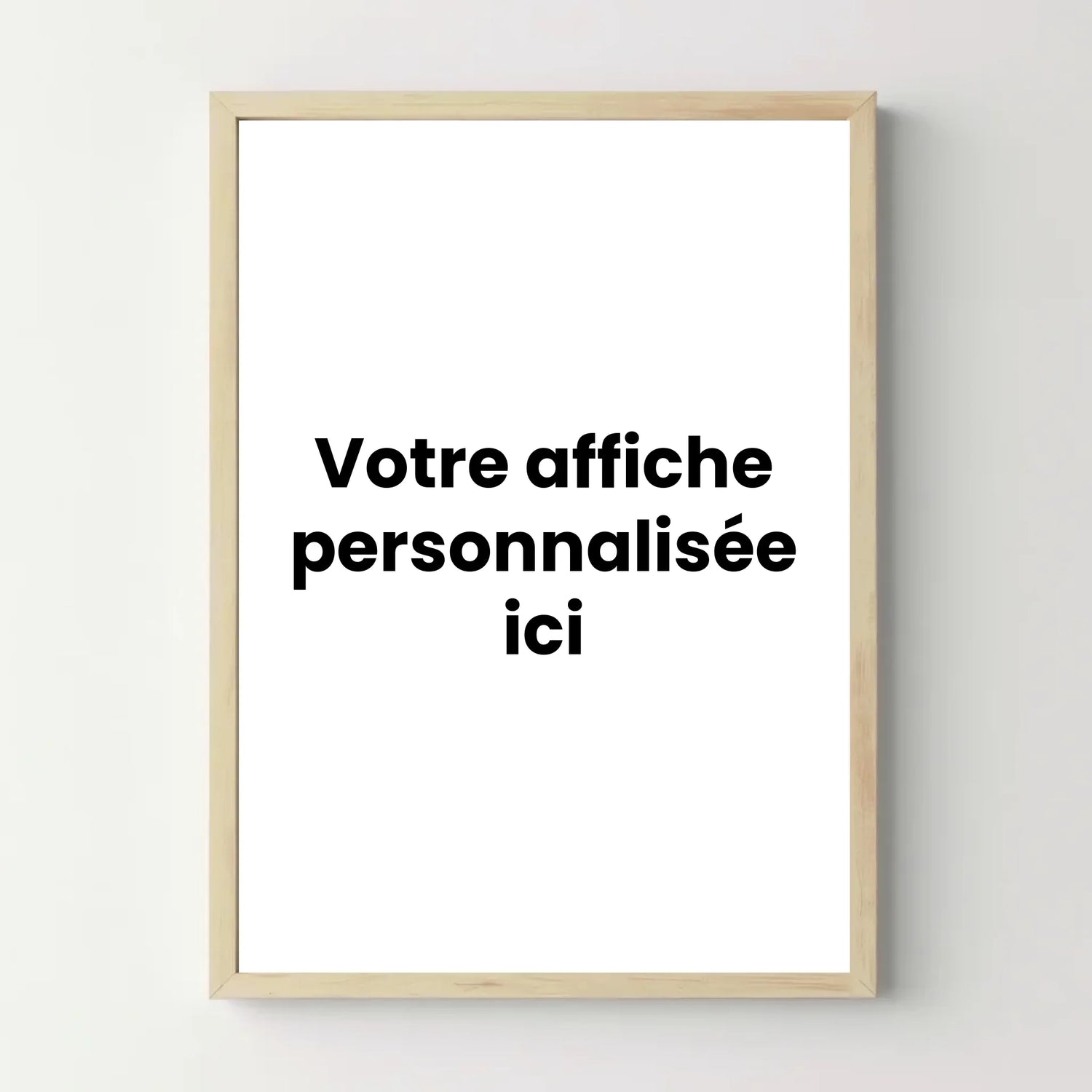 Affiche personnalisée portrait - Votre création personnalisée - cestfrancais.fr