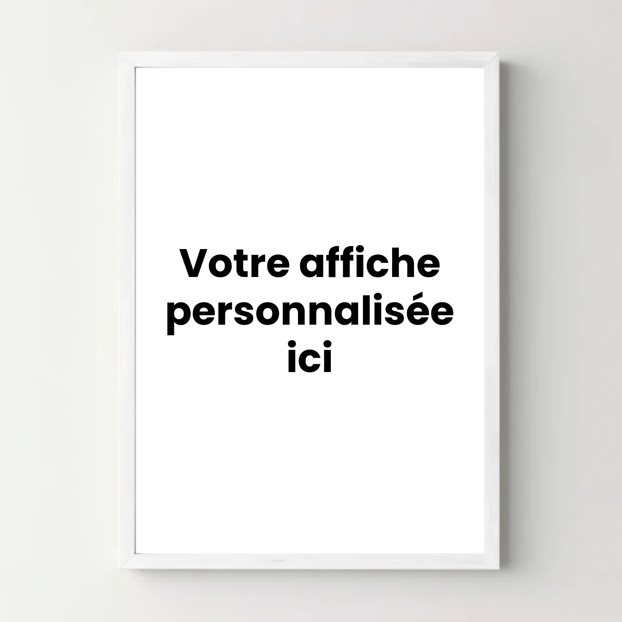 Affiche personnalisée portrait - Votre création personnalisée - cestfrancais.fr