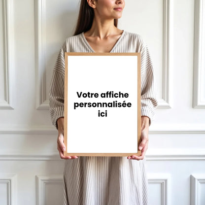 Affiche personnalisée portrait - Votre création personnalisée - cestfrancais.fr