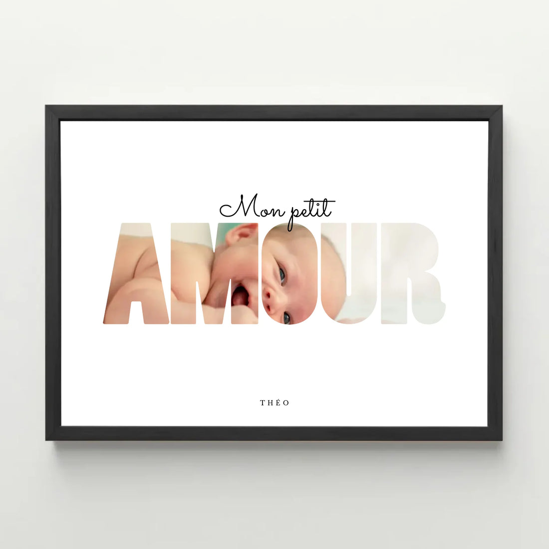 Affiche personnalisée enfant - Mon Petit Amour photo - cestfrancais.fr