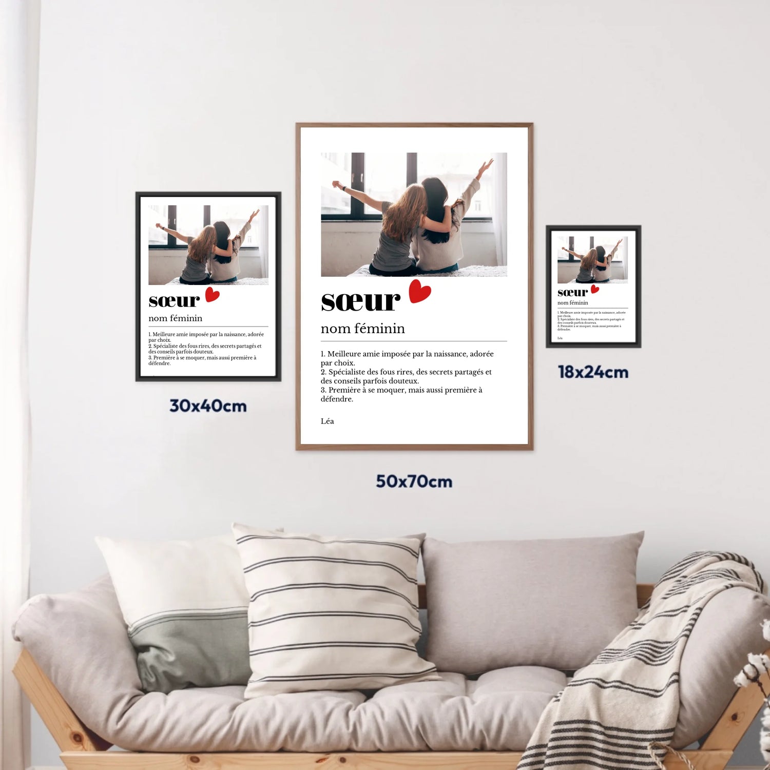 Affiche personnalisée définition soeur