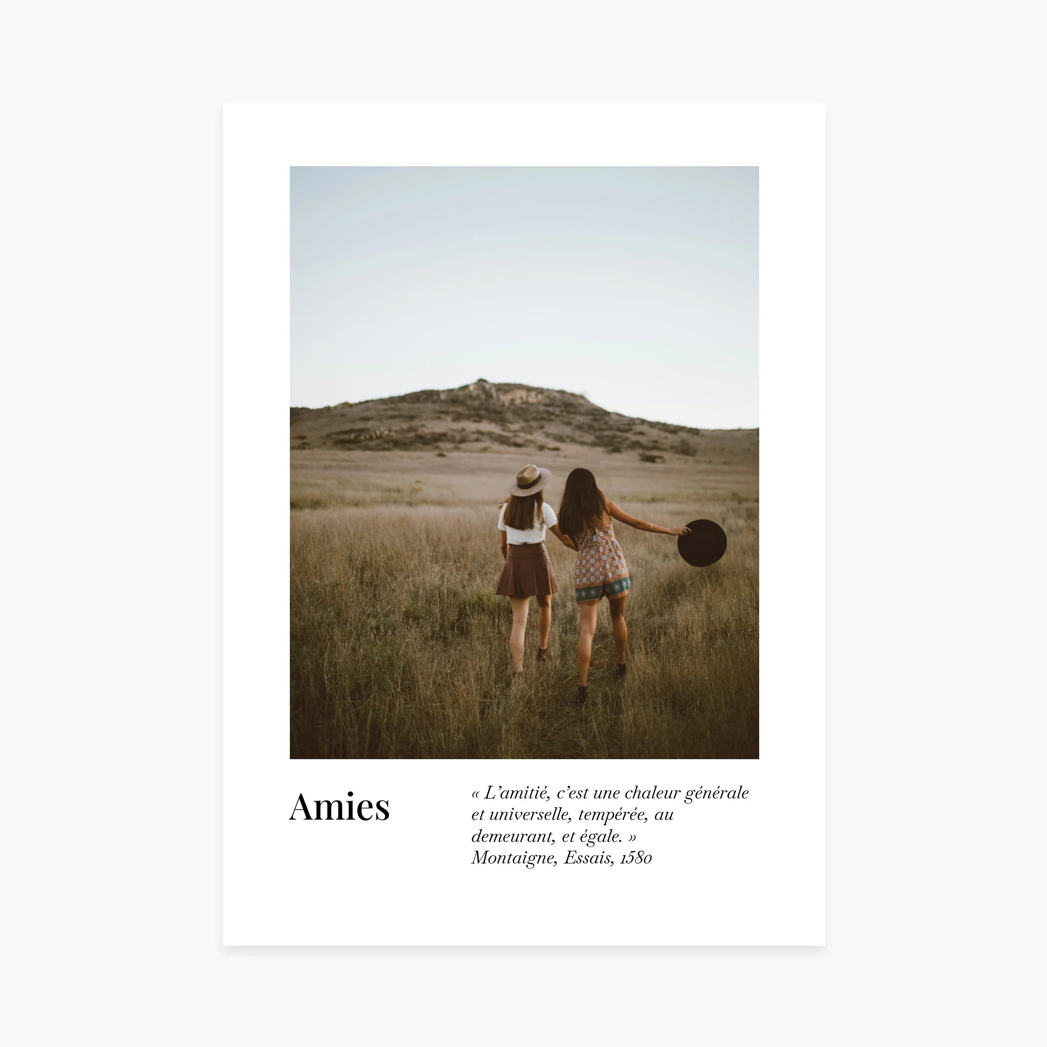 Affiche personnalisée - Meilleure Amie - Poster photo