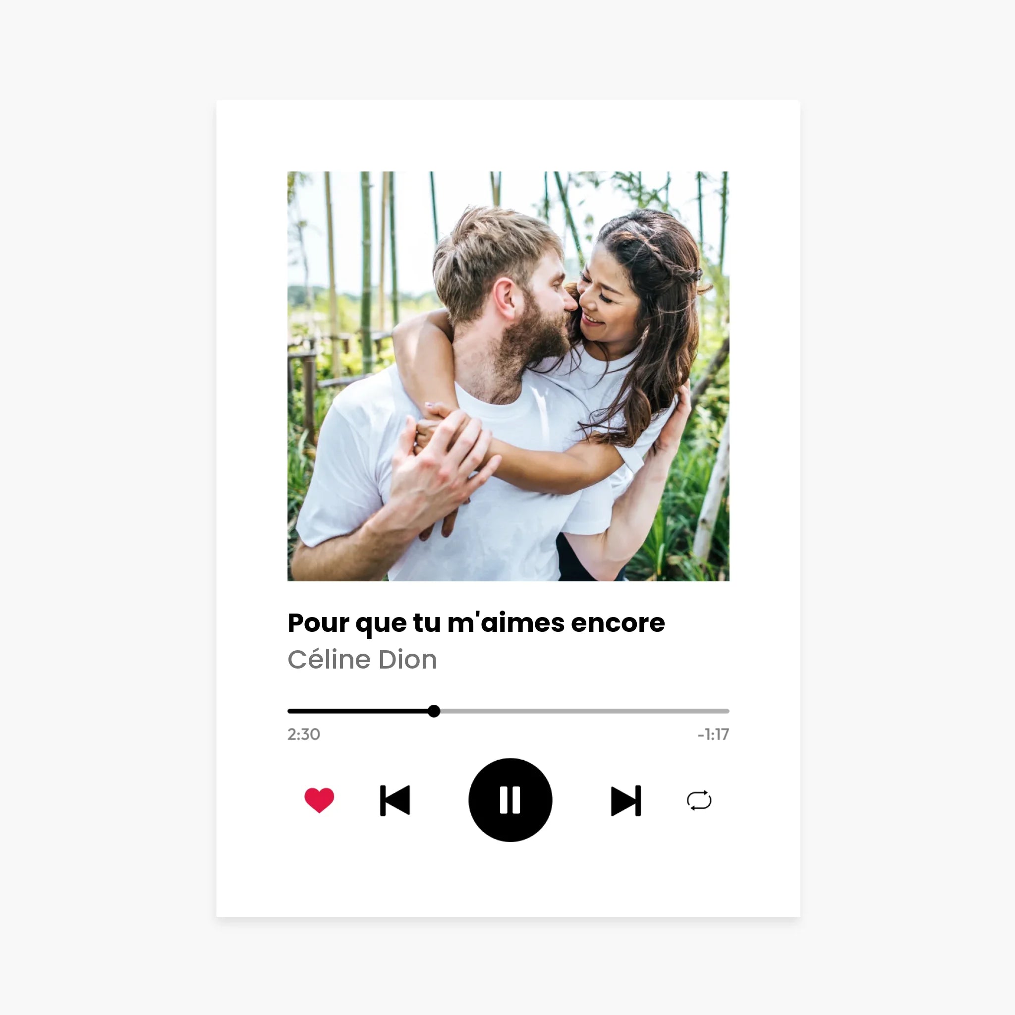 Affiche personnalisée - Poster Player musique Spotify