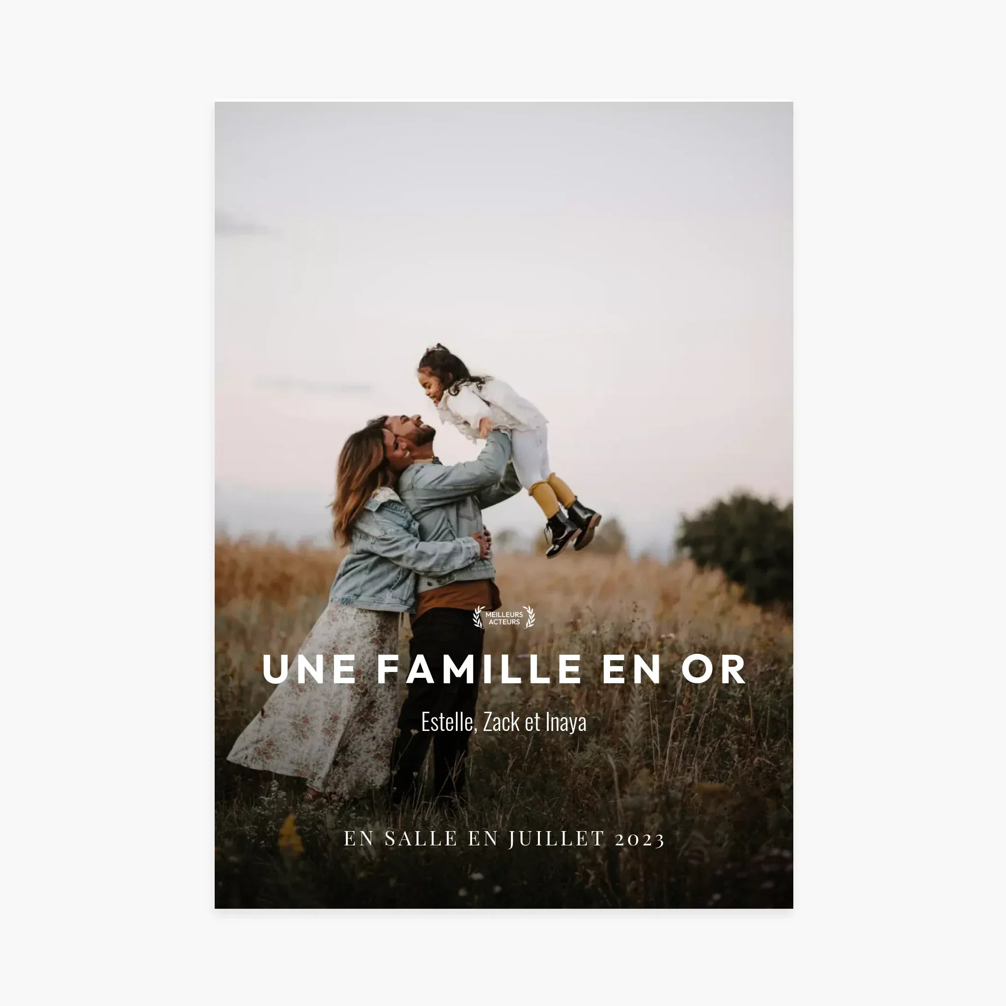 Affiche de film personnalisée - Famille - Poster photo